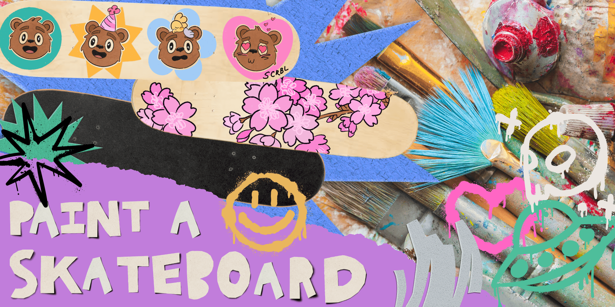 Spring School Holidays | Paint a Skateboard