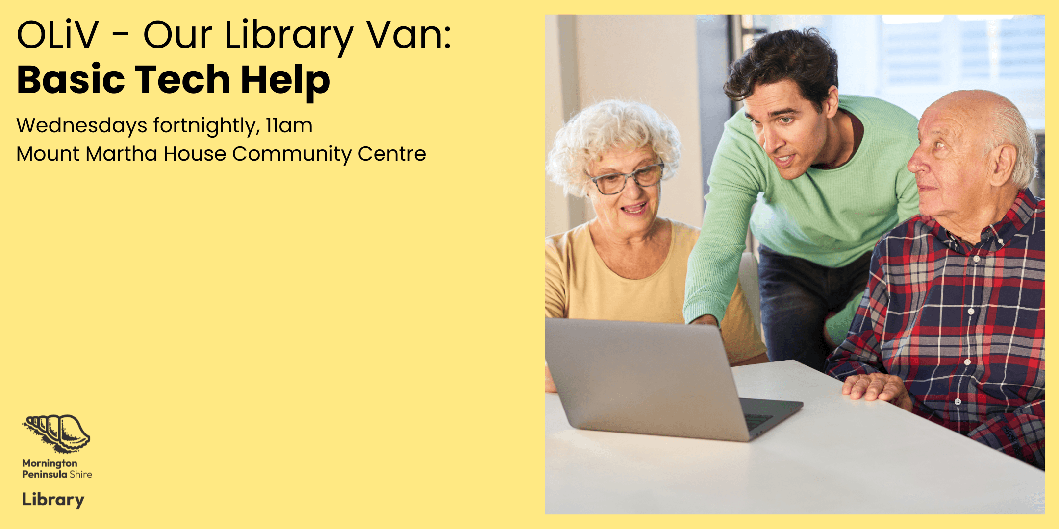 Our Library Van: Basic Tech Help - Mount Martha House Community Centre