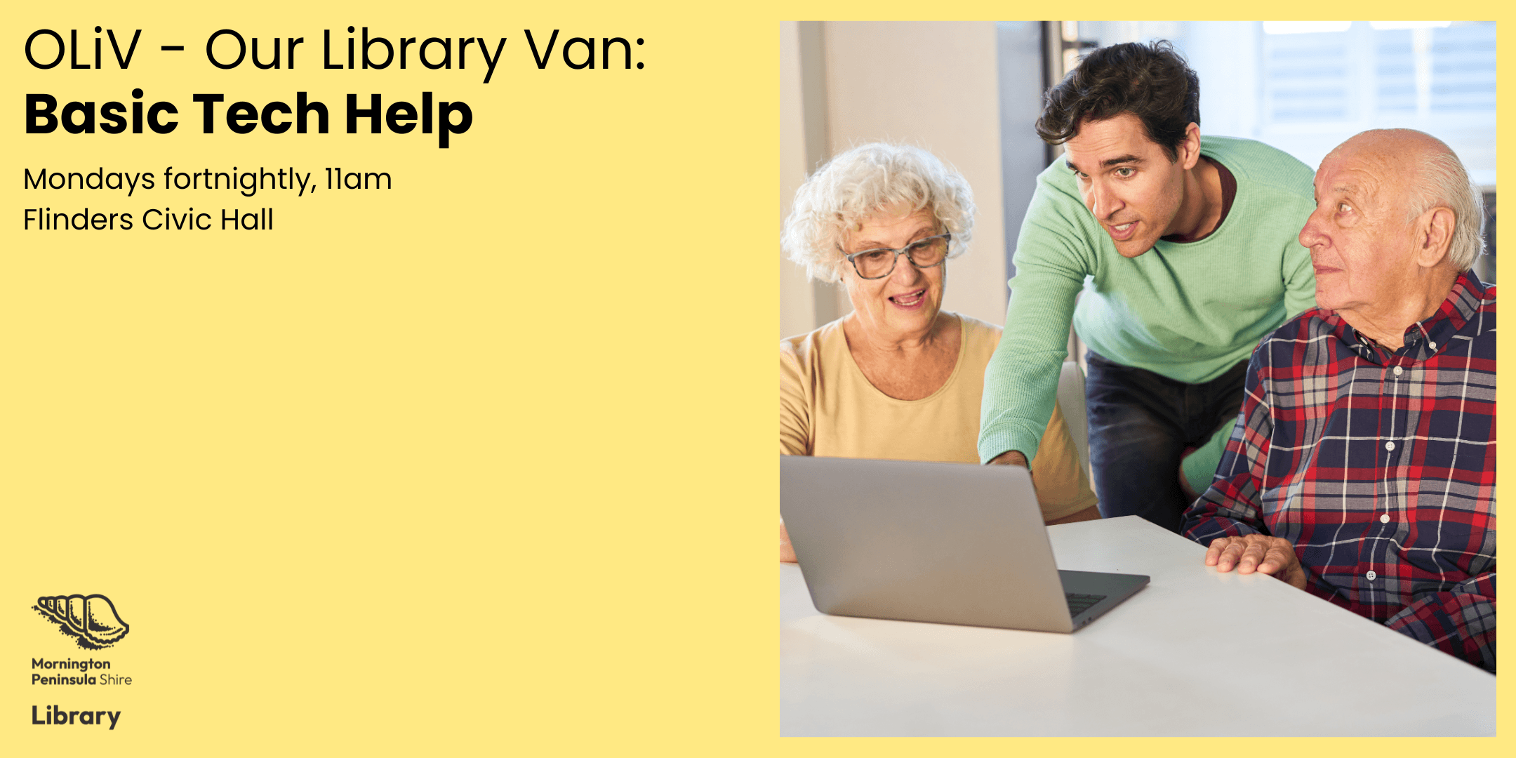Our Library Van: Basic Tech Help - Flinders Civic Hall