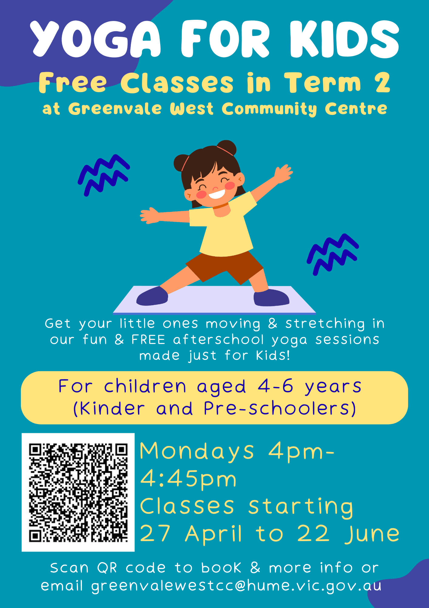 Kids Yoga at Greenvale West Community Centre