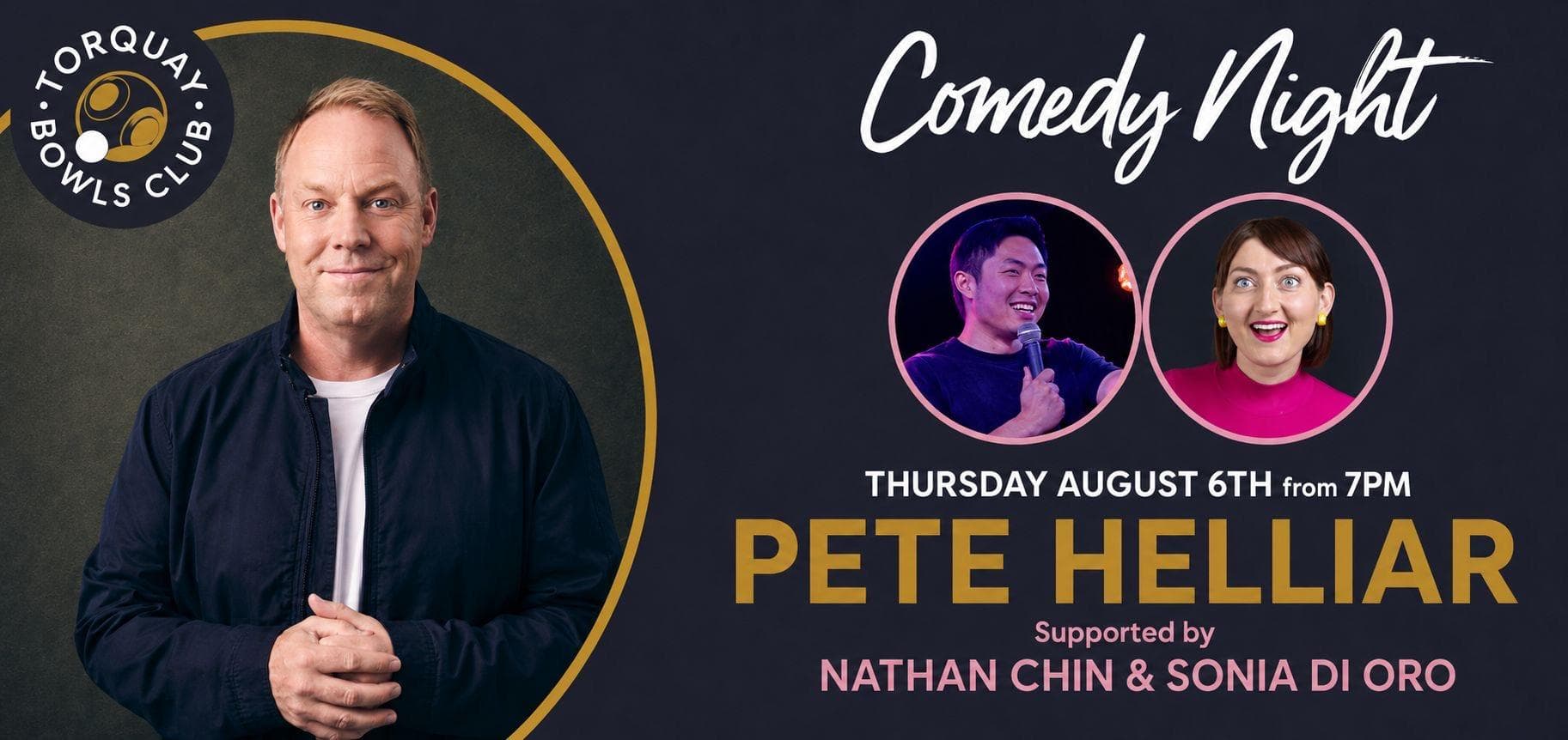 Comedy night with Pete Helliar