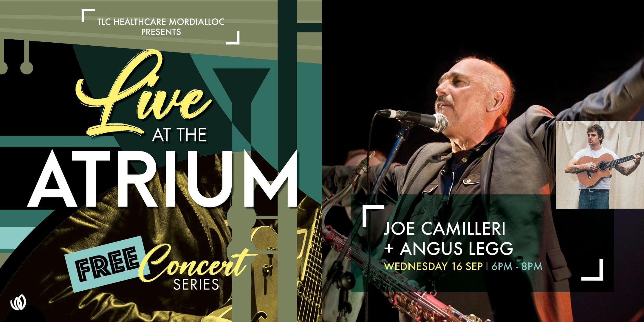 Live at the Atrium: Joe Camilleri supported by Angus Legg