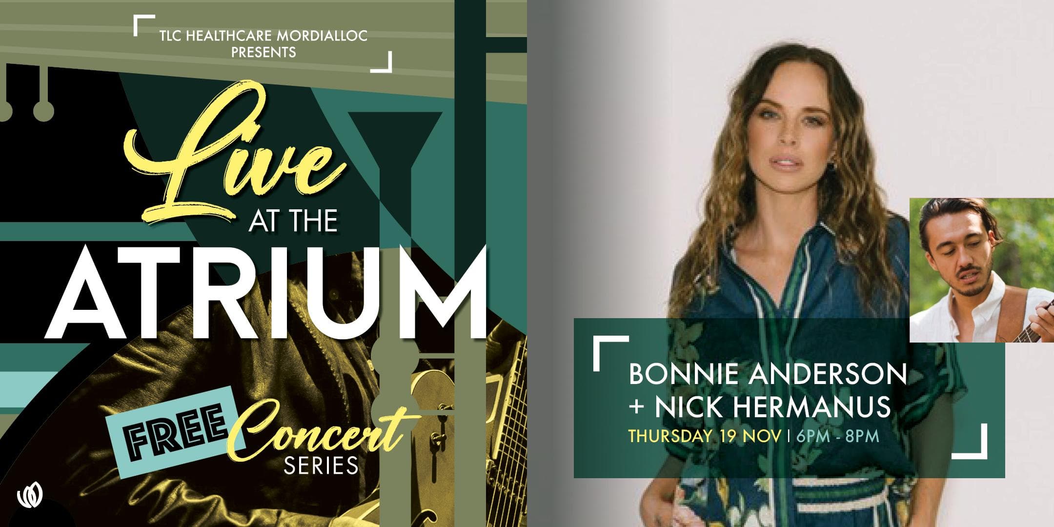Live at the Atrium: Bonnie Anderson supported by Nick Hermanus