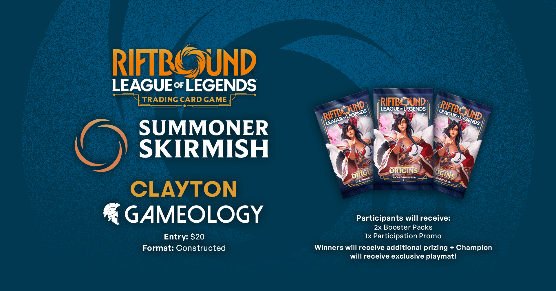 RIFTBOUND - Summoner Skirmish AUG - Gameology CLAYTON - 29/08/26