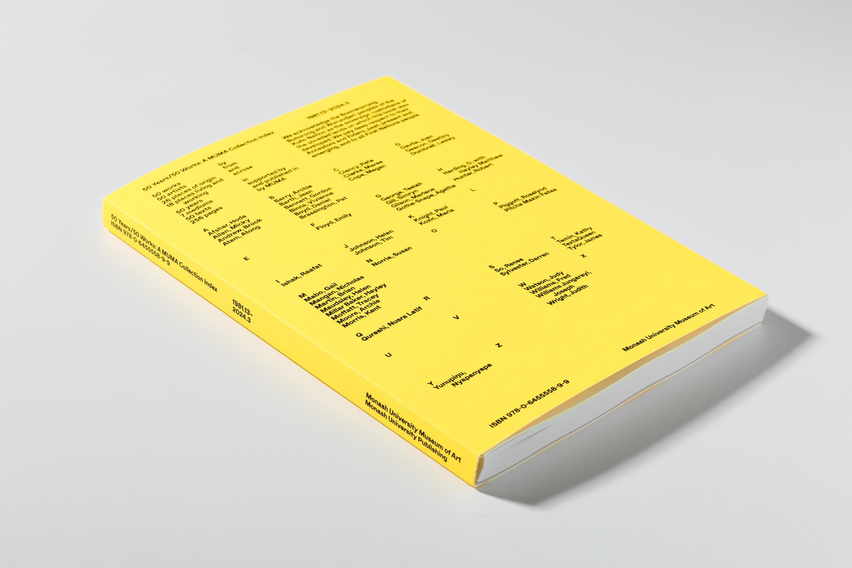 50 Years/50 Works:  A MUMA Collection Index Launch