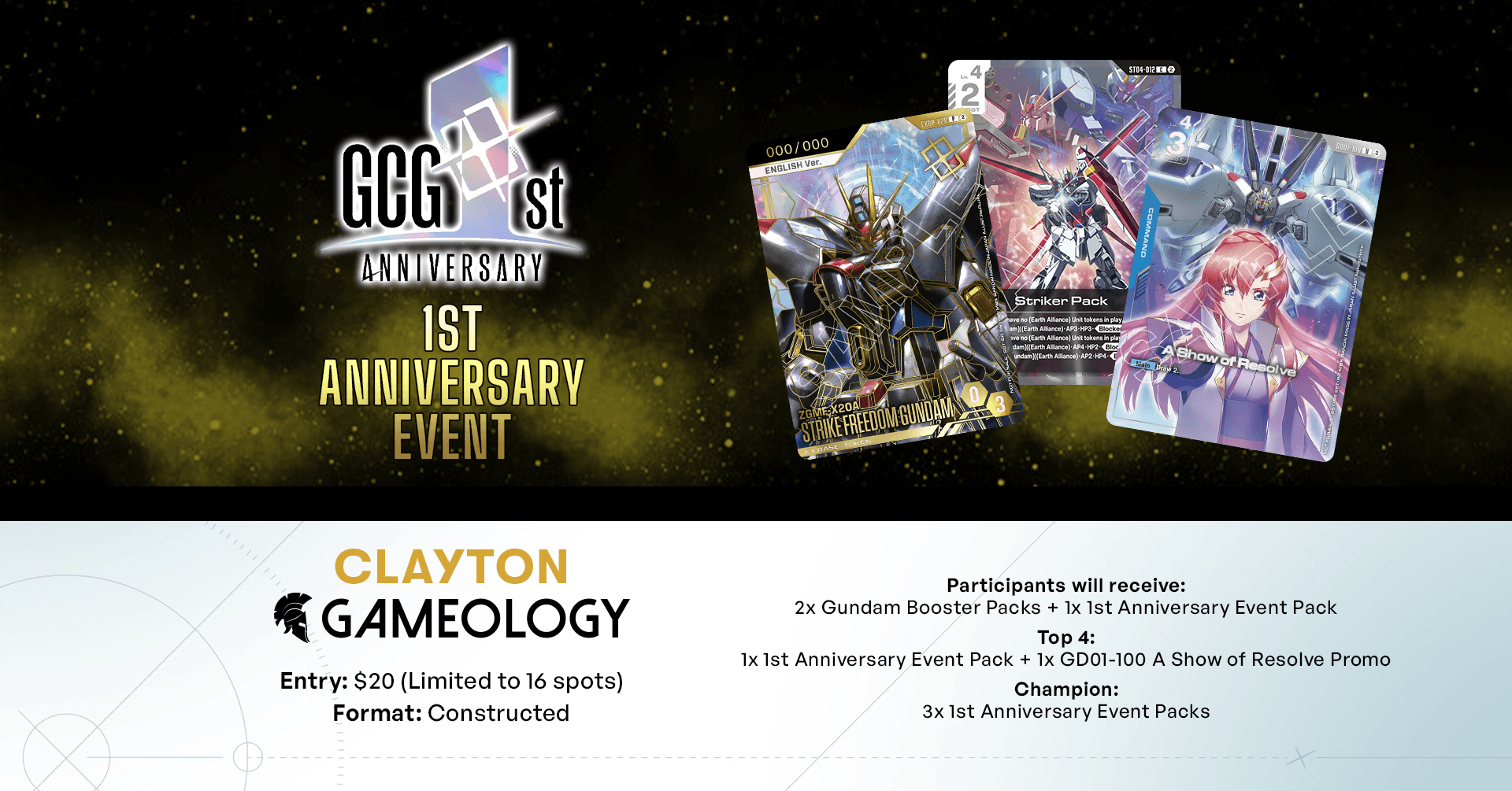 GUNDAM - 1st Anniversary Tournament