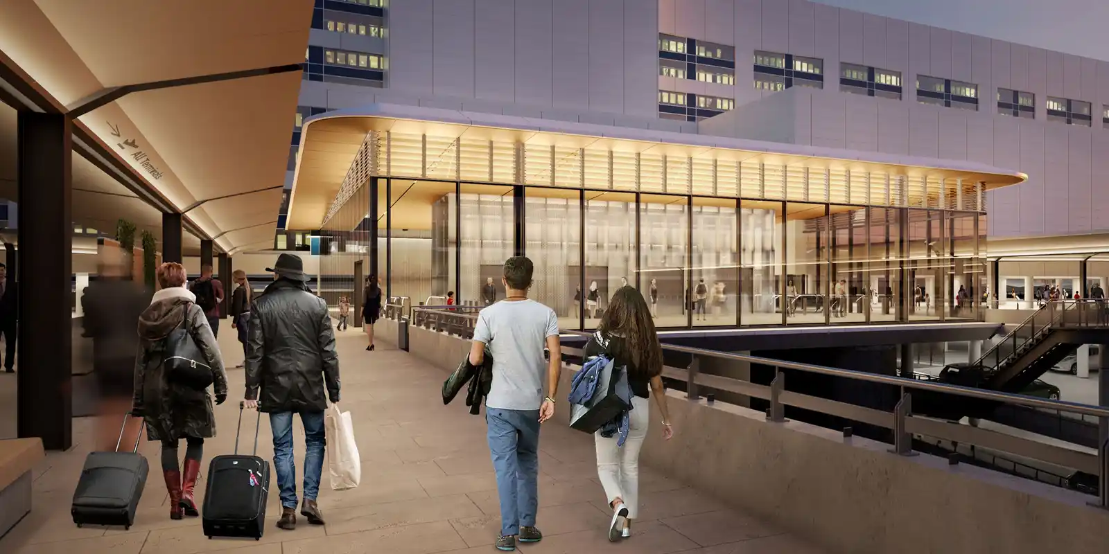 Melbourne Airport—New Drop Off and Pick Up Zones