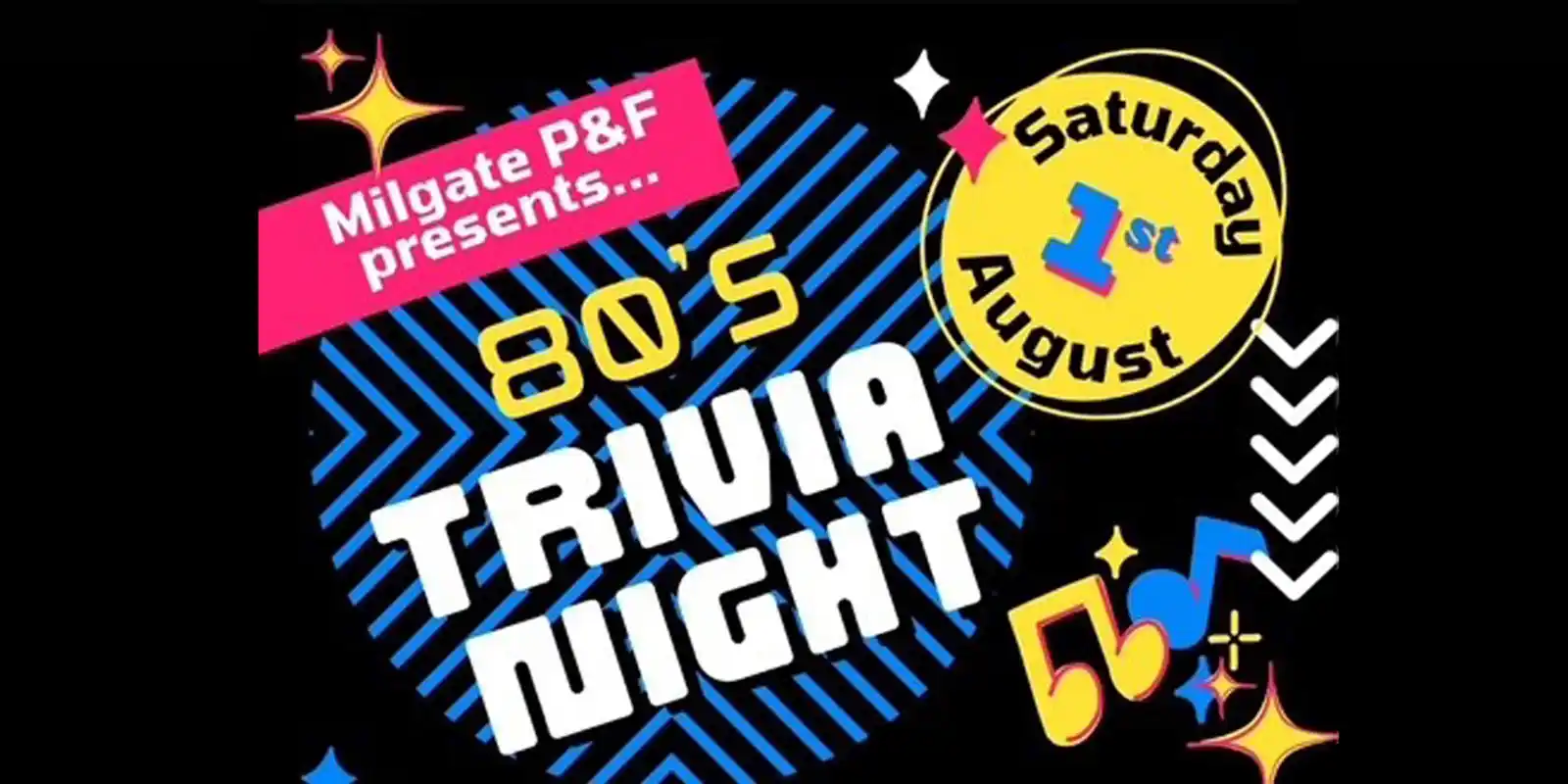 Milgate Primary School Trivia Night - Back to the 80s!