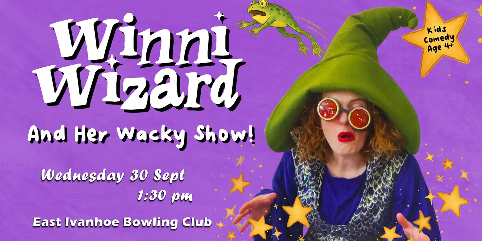 Winni The Wacky Wizard at East Ivanhoe Bowling Club