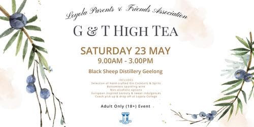 2026 G &amp; T High Tea (An LPFA Event)