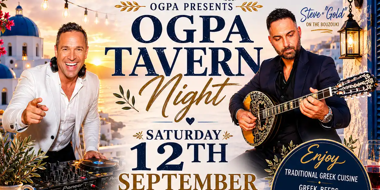 OGPA 2026 Tavern Night - Saturday 12th September 2026