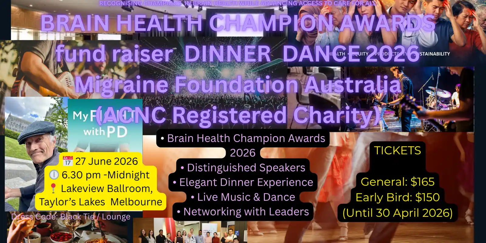 BRAIN HEALTH CHAMPION AWARDS   Charity Dinner & Dance 2026