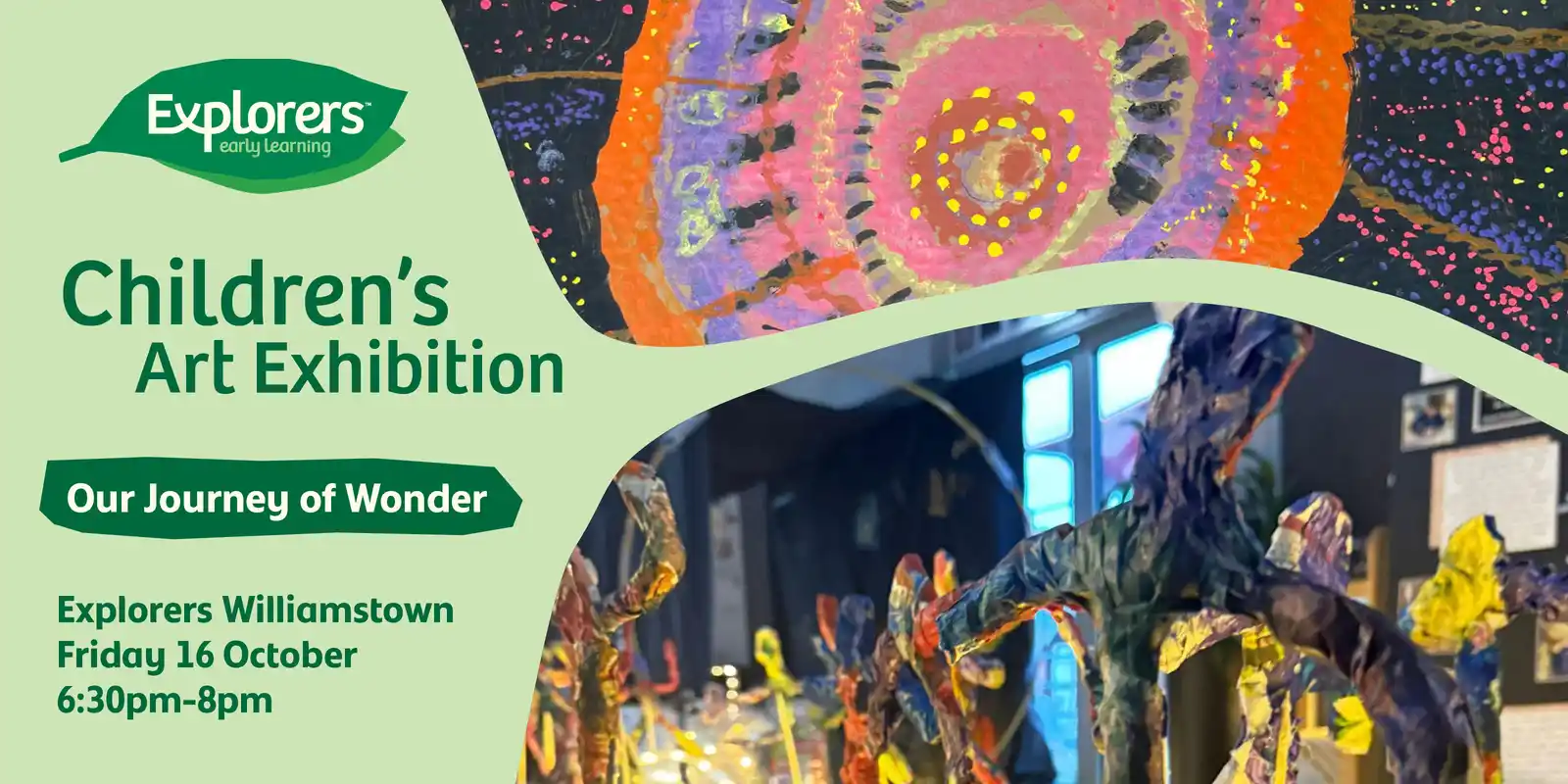 Children's Art Exhibition at Explorers Williamstown