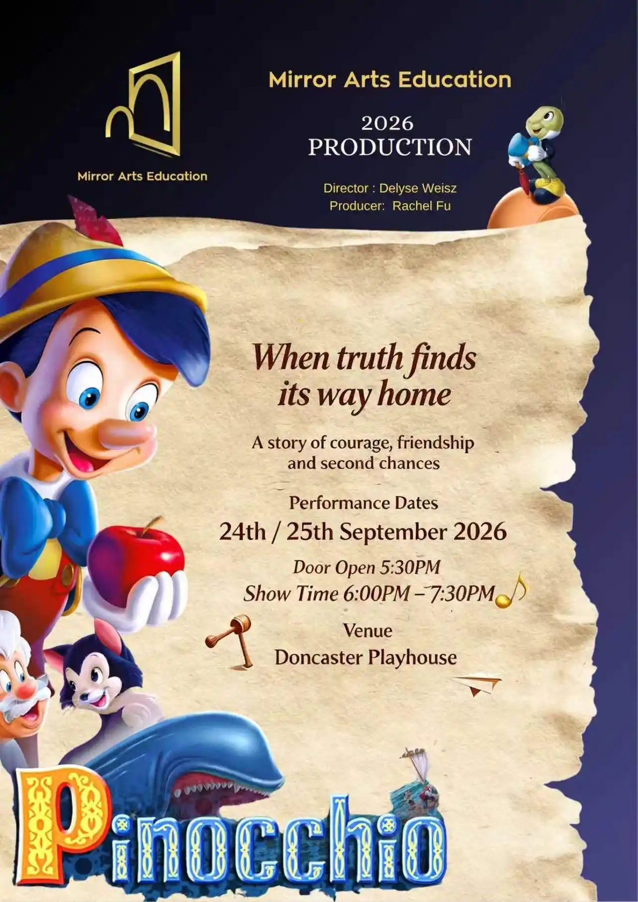 Pinocchio – Mirror Arts Education Annual Production