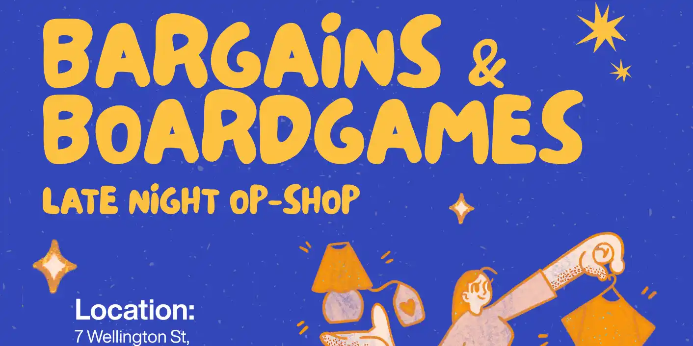 Late night op shop: Bargains and boardgames