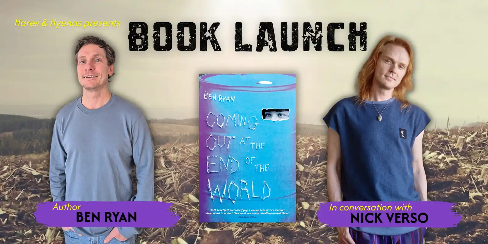Book Launch: Coming Out at the End of the World, with Nick Verso