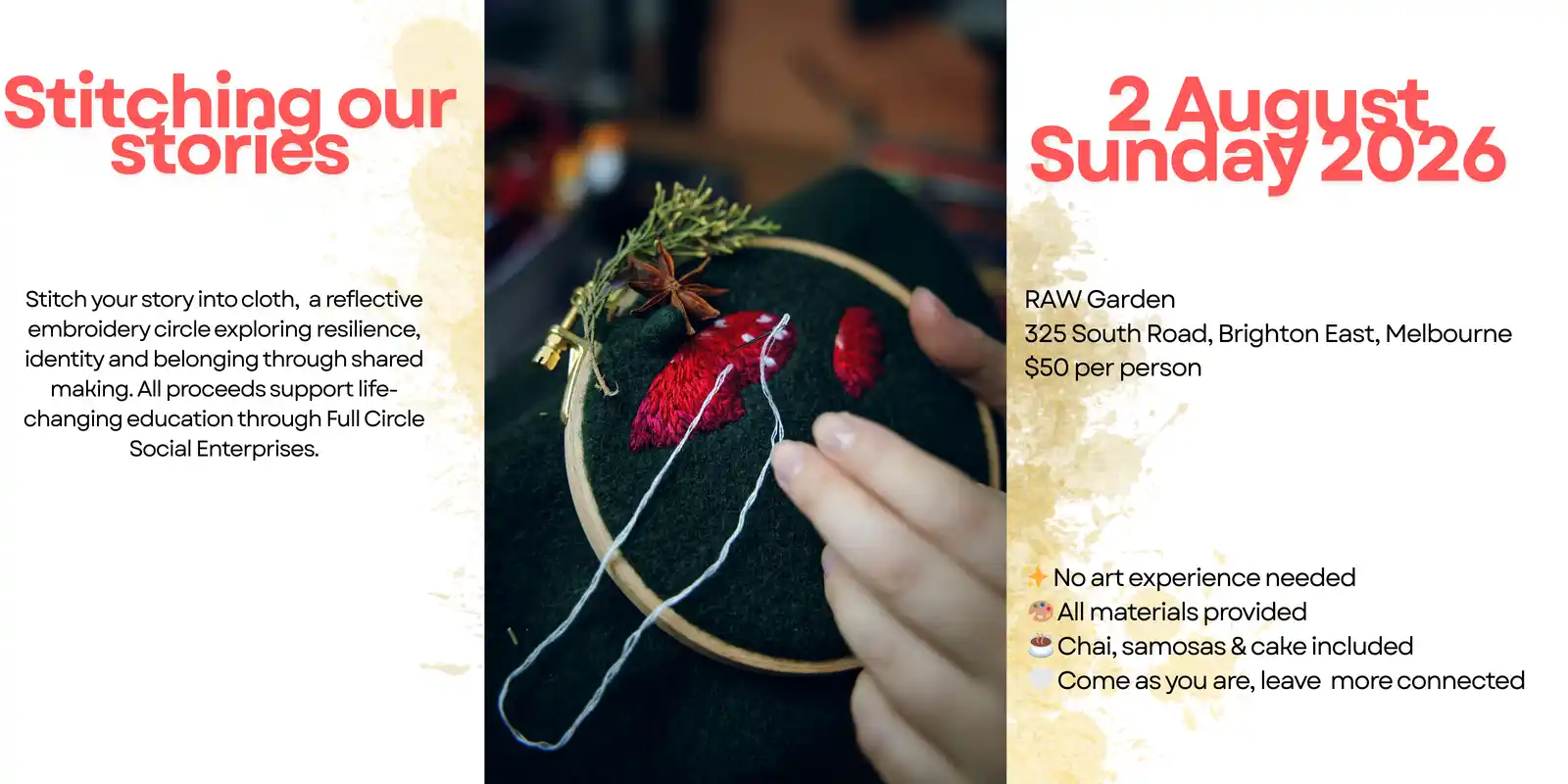 August 2026 Fundraiser | Stitching