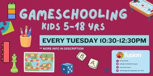 Gameschooling Program Kids 5-18 Years