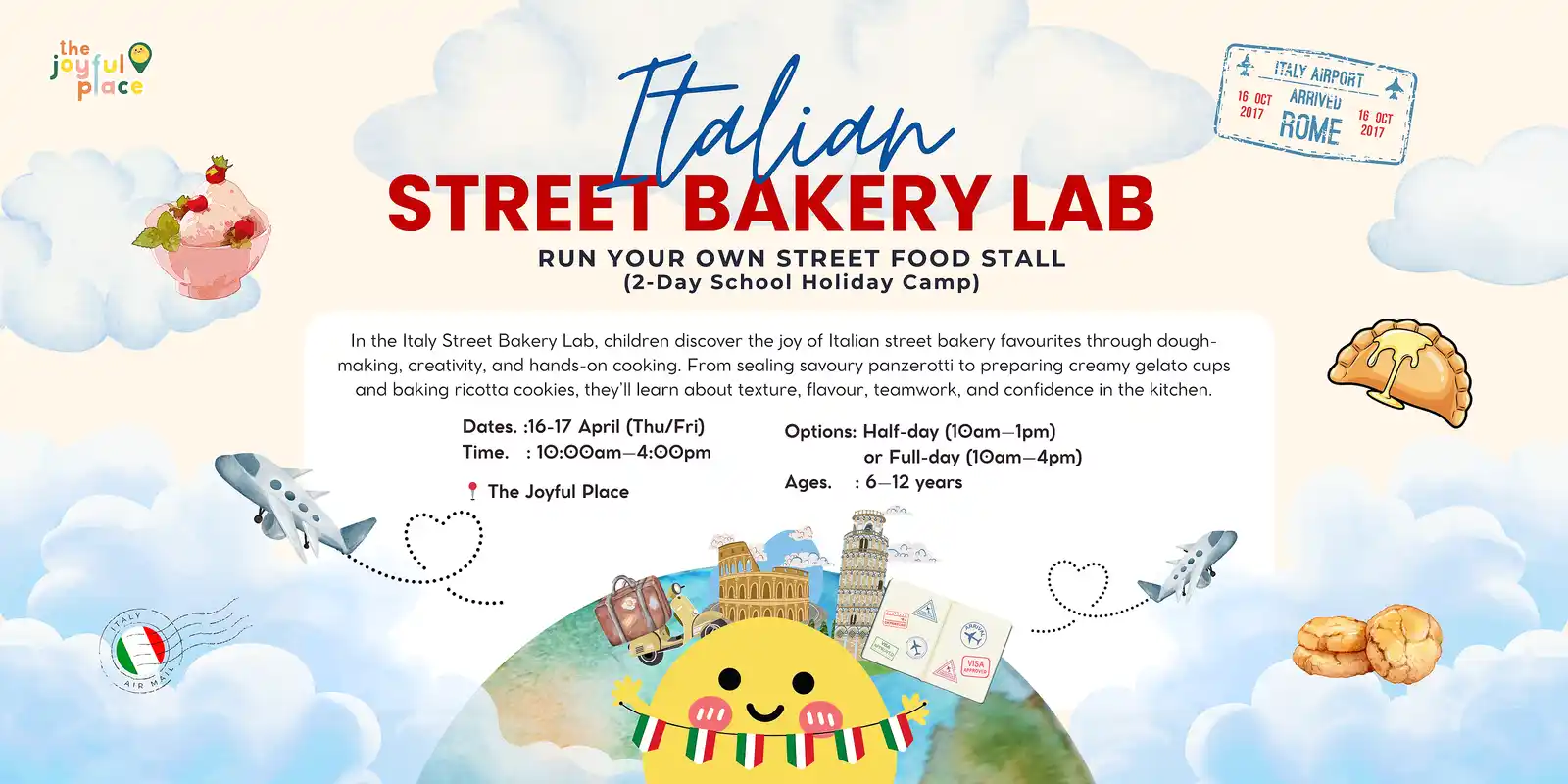 World of Wonders WOW School Holiday Series: Italian Street Bakery Lab