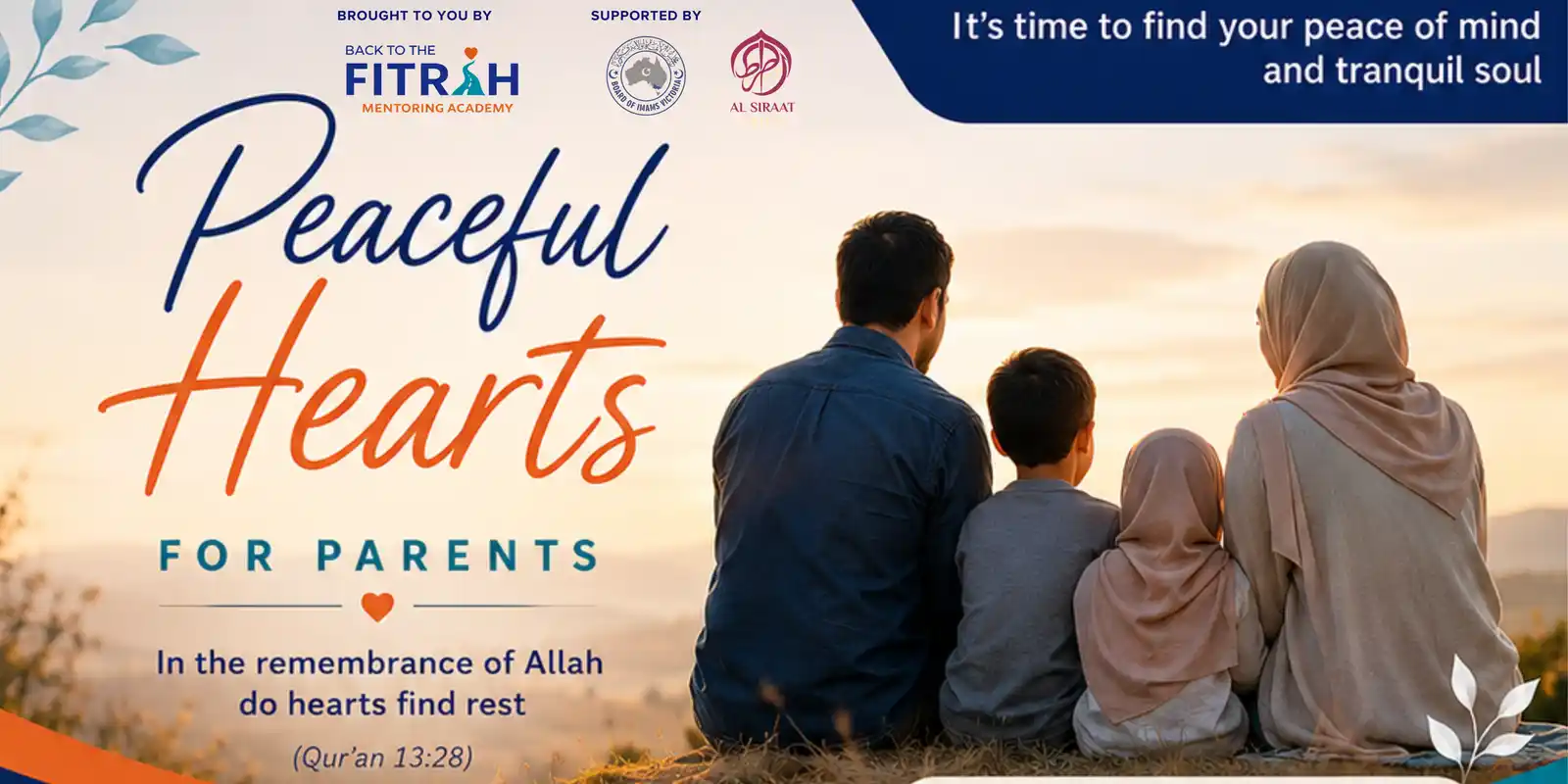 Sisters only-Peaceful Hearts For Parents- 4 Week Program