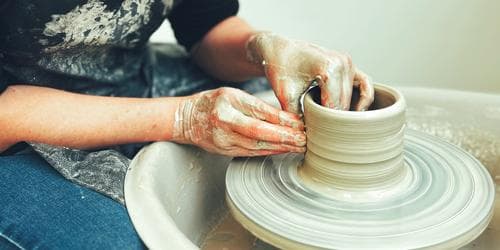 Monday Wheel Throwing Class in Autumn, 12.30pm to 2.30pm - 8 weeks
