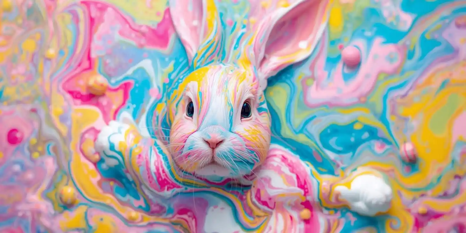 Acrylic Pour – Easter themed!