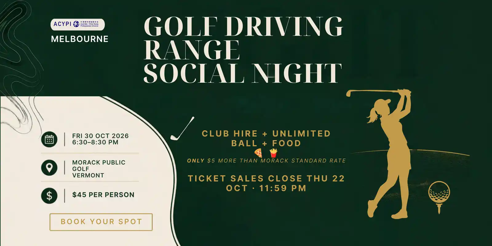 ACYPI Melbourne - Golf Driving Range Social