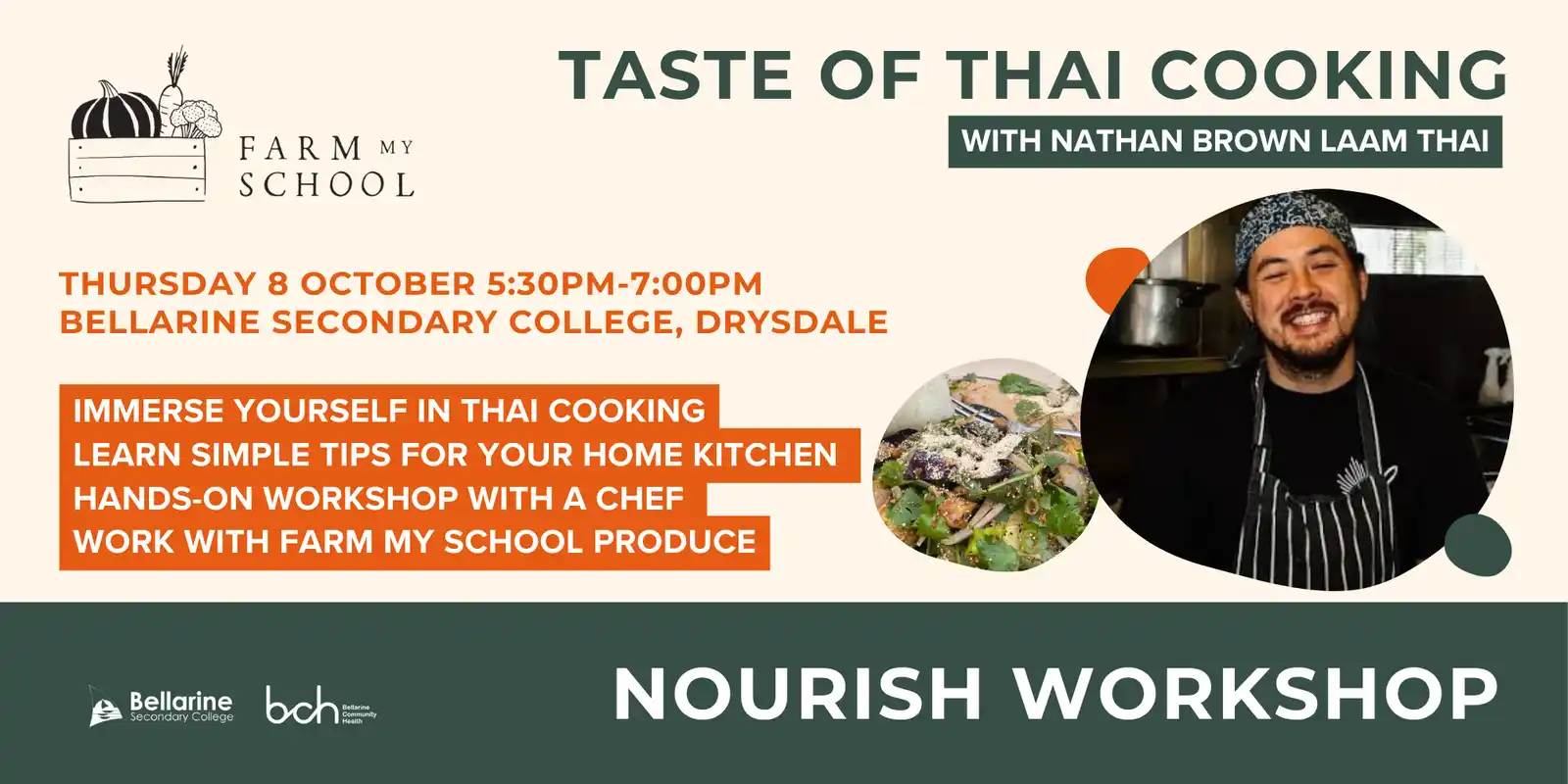Nourish Workshop Series: Taste of Thai with Nathan Phayu Brown