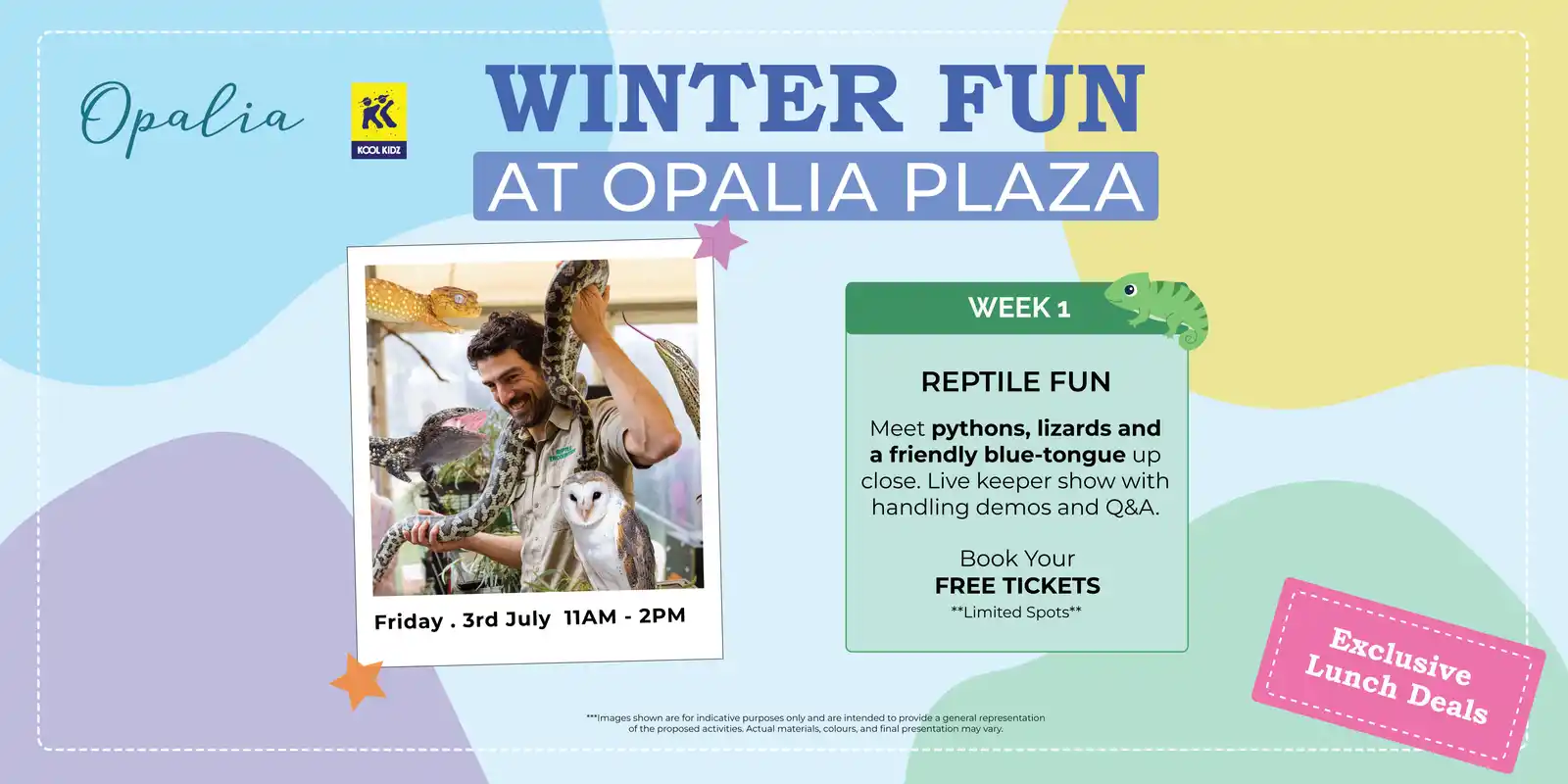 Winter Reptile Fun at Opalia Plaza