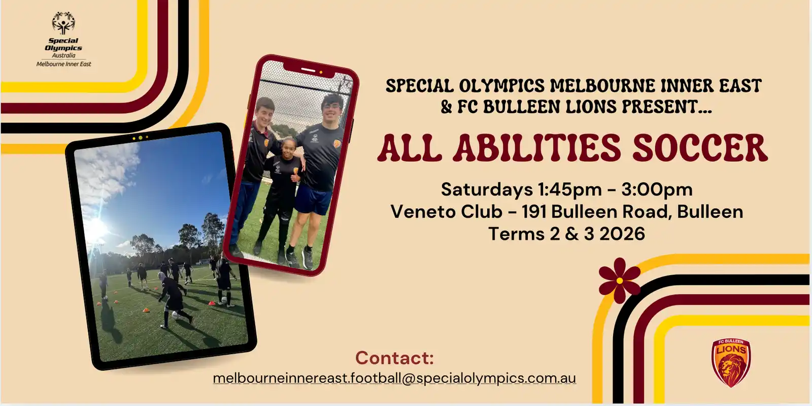 Special Olympics MIE & FC Bulleen 2026 Soccer Come & Try