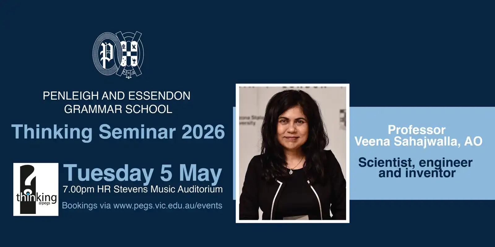 Thinking Seminar Series 2026- Professor Veena Sahajwalla AO