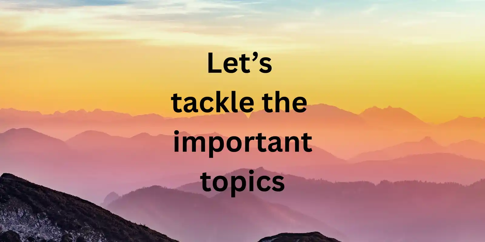 Trying Something Different - Community Conversations 101