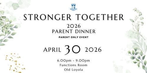 2026 - Stronger Together Parent Dinner