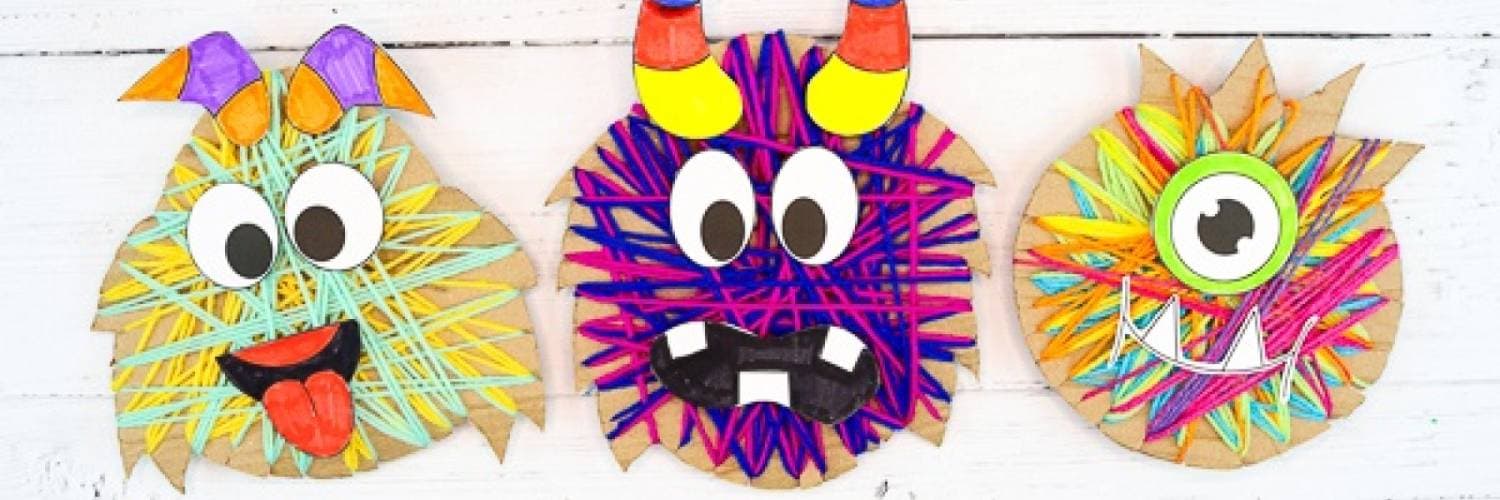 Yarn Wrap Monsters - School Holiday Event