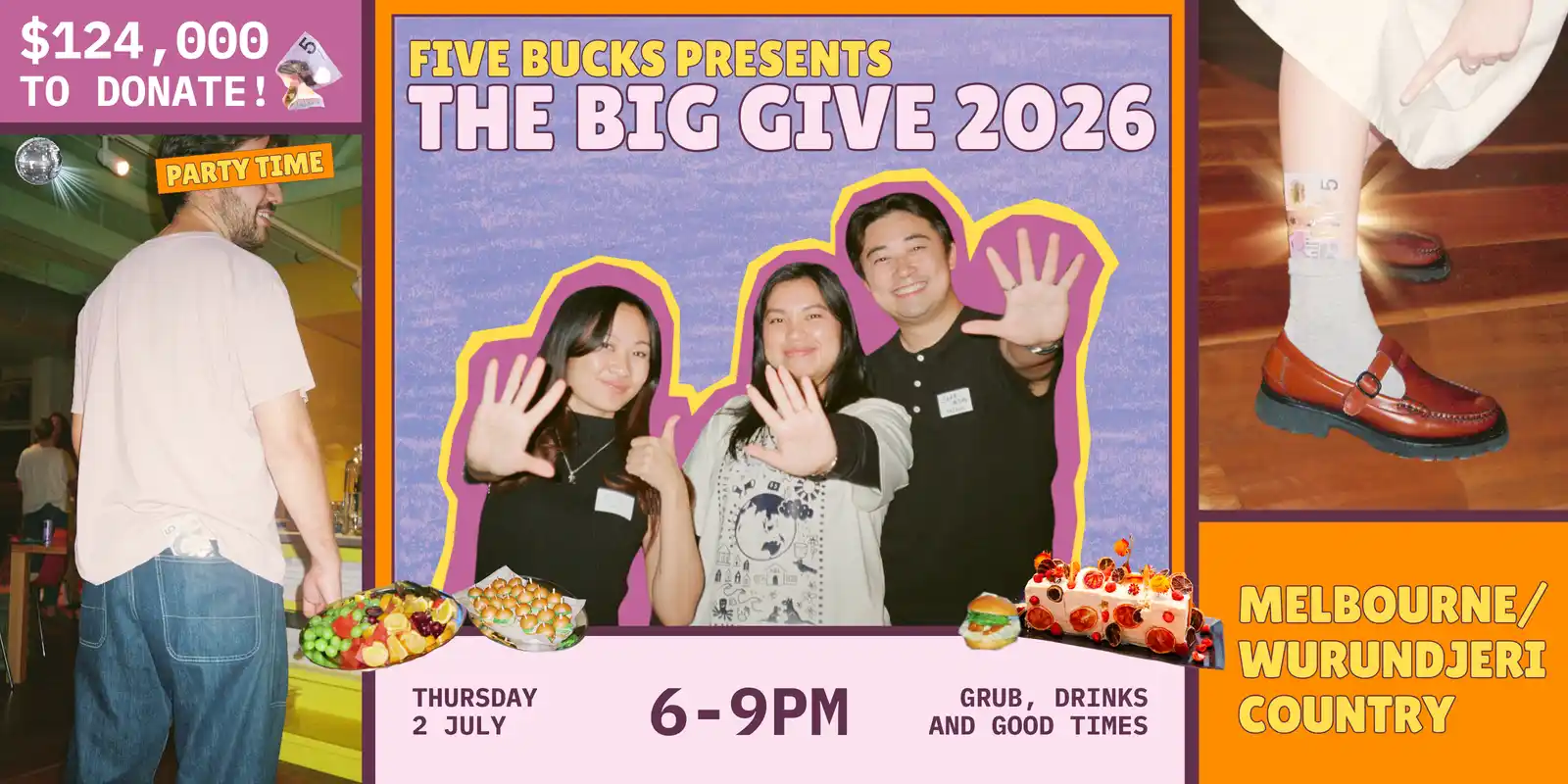 Five Bucks Presents: The Big Give 2026 (Melbourne)