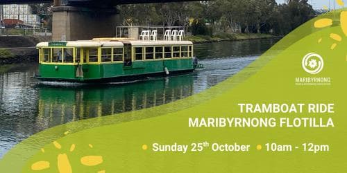 Tramboat Ride Maribyrnong Flotilla