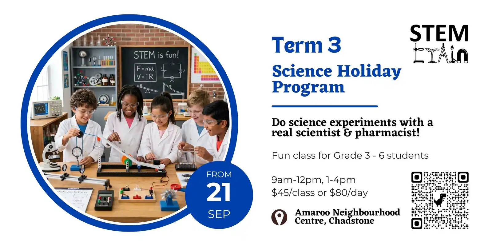 Stem Train Term 3 Holiday Science Program