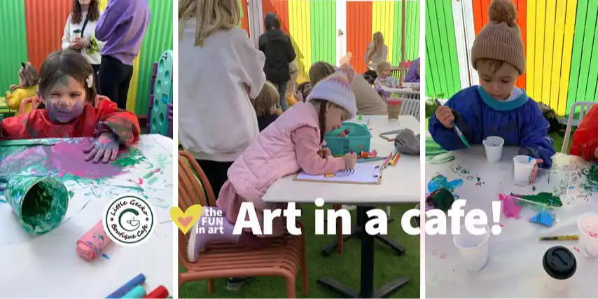 Kids Art In A Cafe ๐ฉท Fathers Day