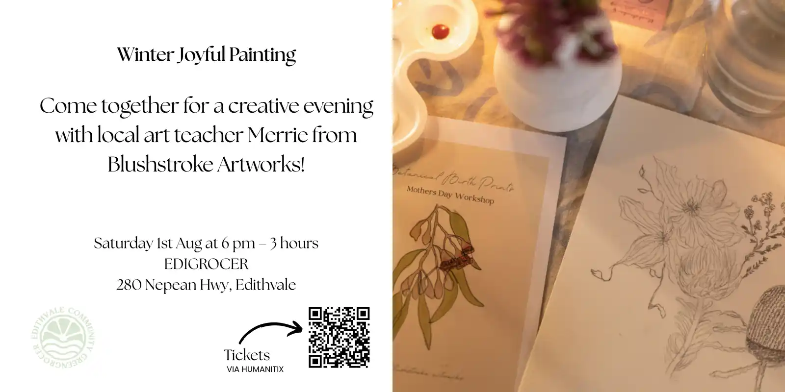 Winter Painting Workshop with Blushstroke Artworks