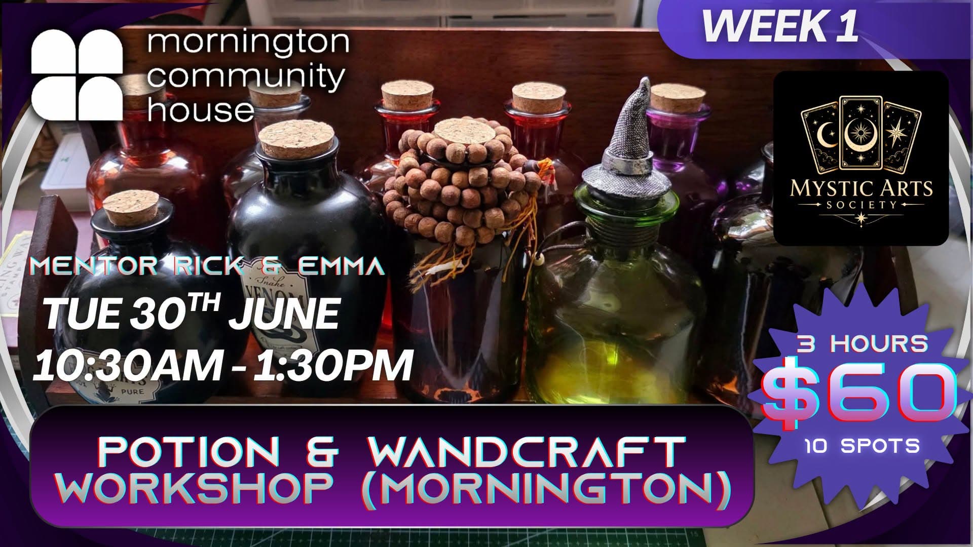 Week 1 Potion & Wand Craft Workshop (Mornington)