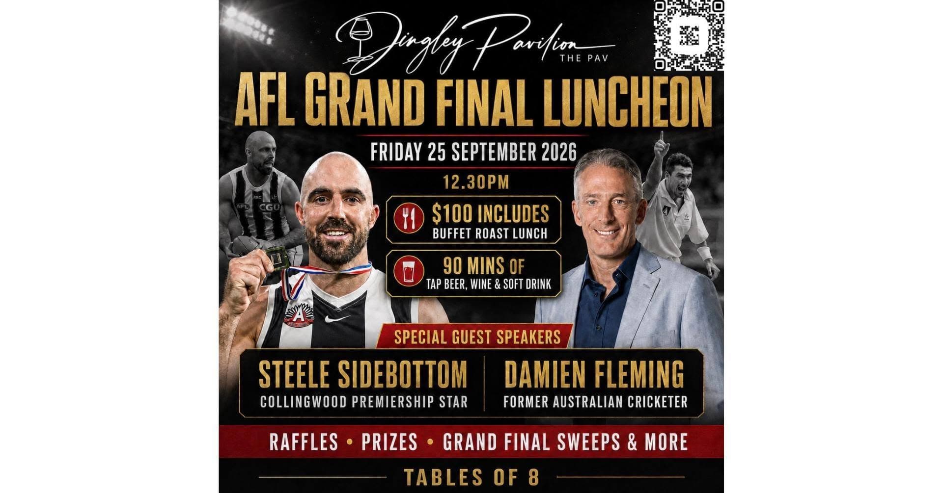 Dingley Pavilion's AFL Grand Final Eve Luncheon