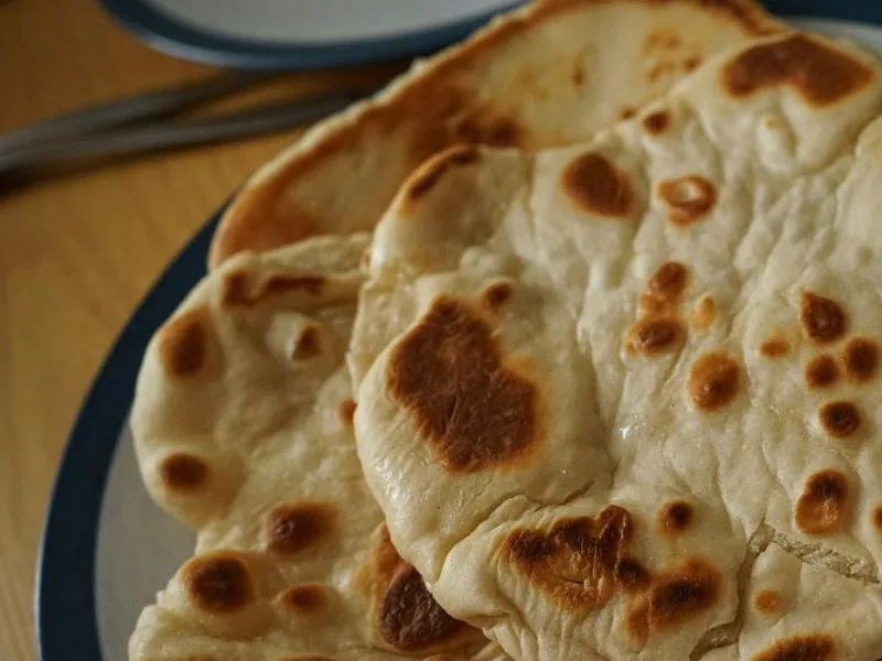 Sourdough Flatbread Cooking