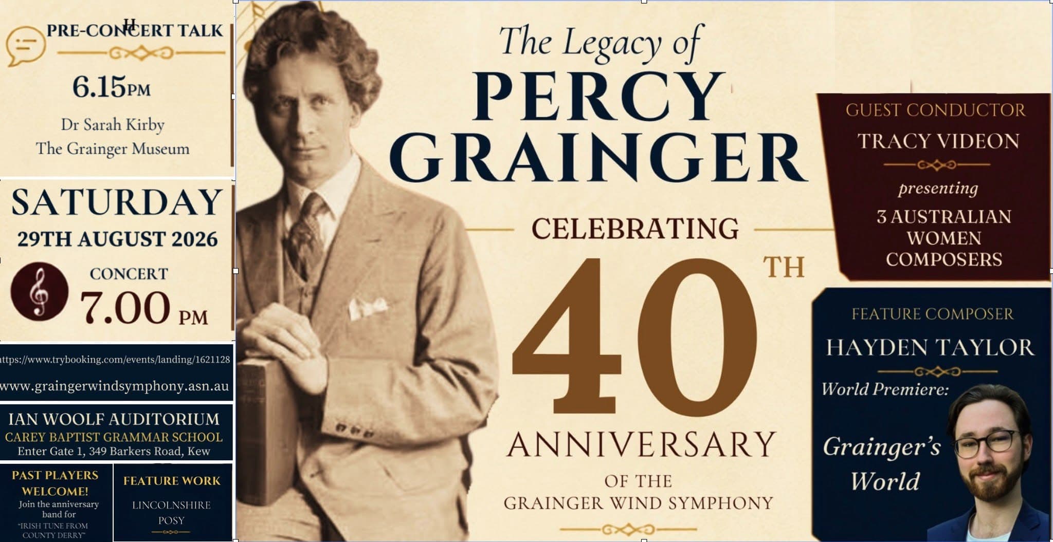 The Legacy of Percy Grainger: Celebrating 40th Anniversary of The Grainger Wind Symphony