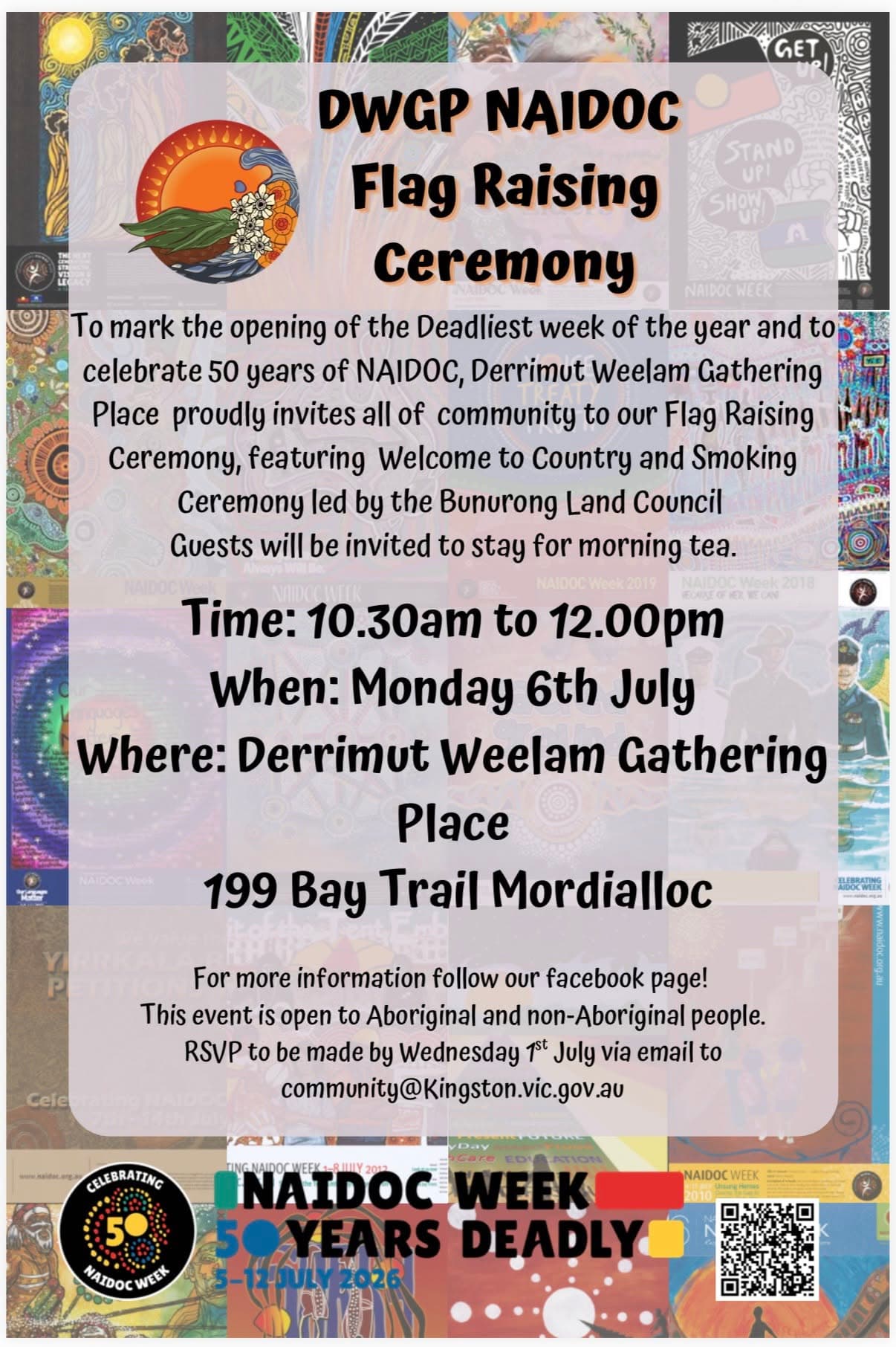 DWGP NAIDOC Flag Raising Morning Tea