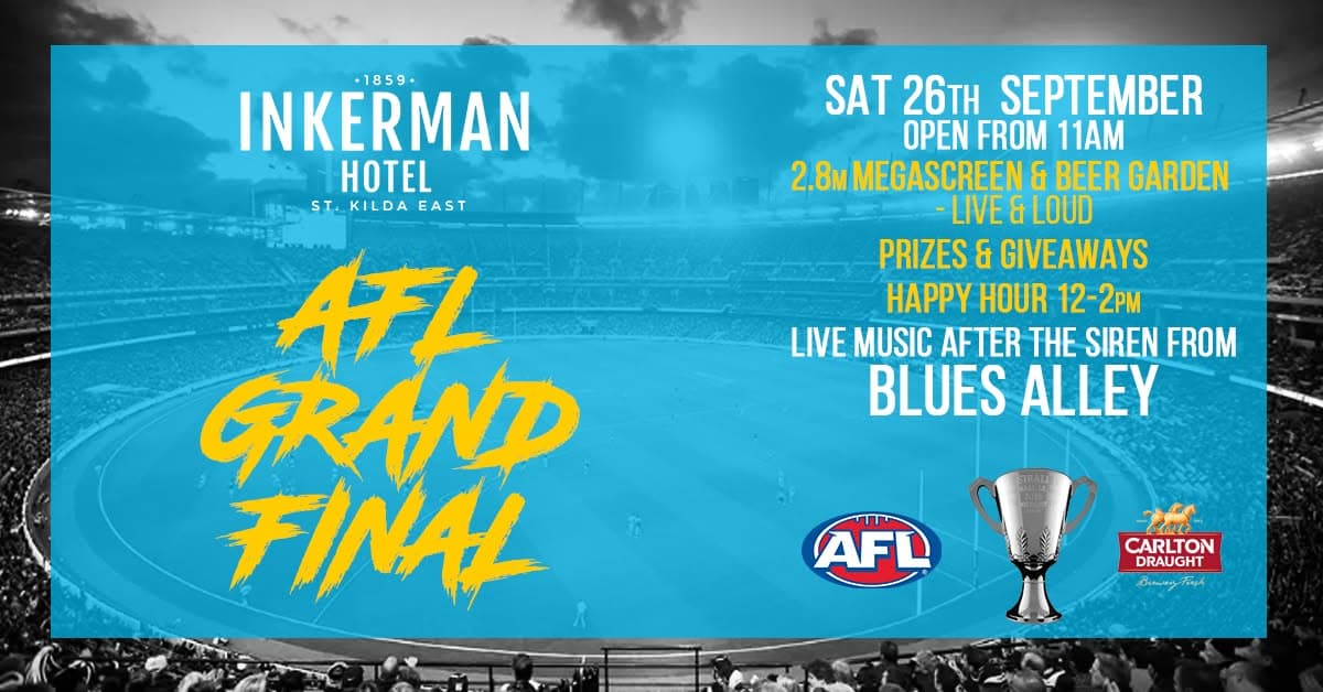 AFL Grand Final 2026 // INKERMAN HOTEL