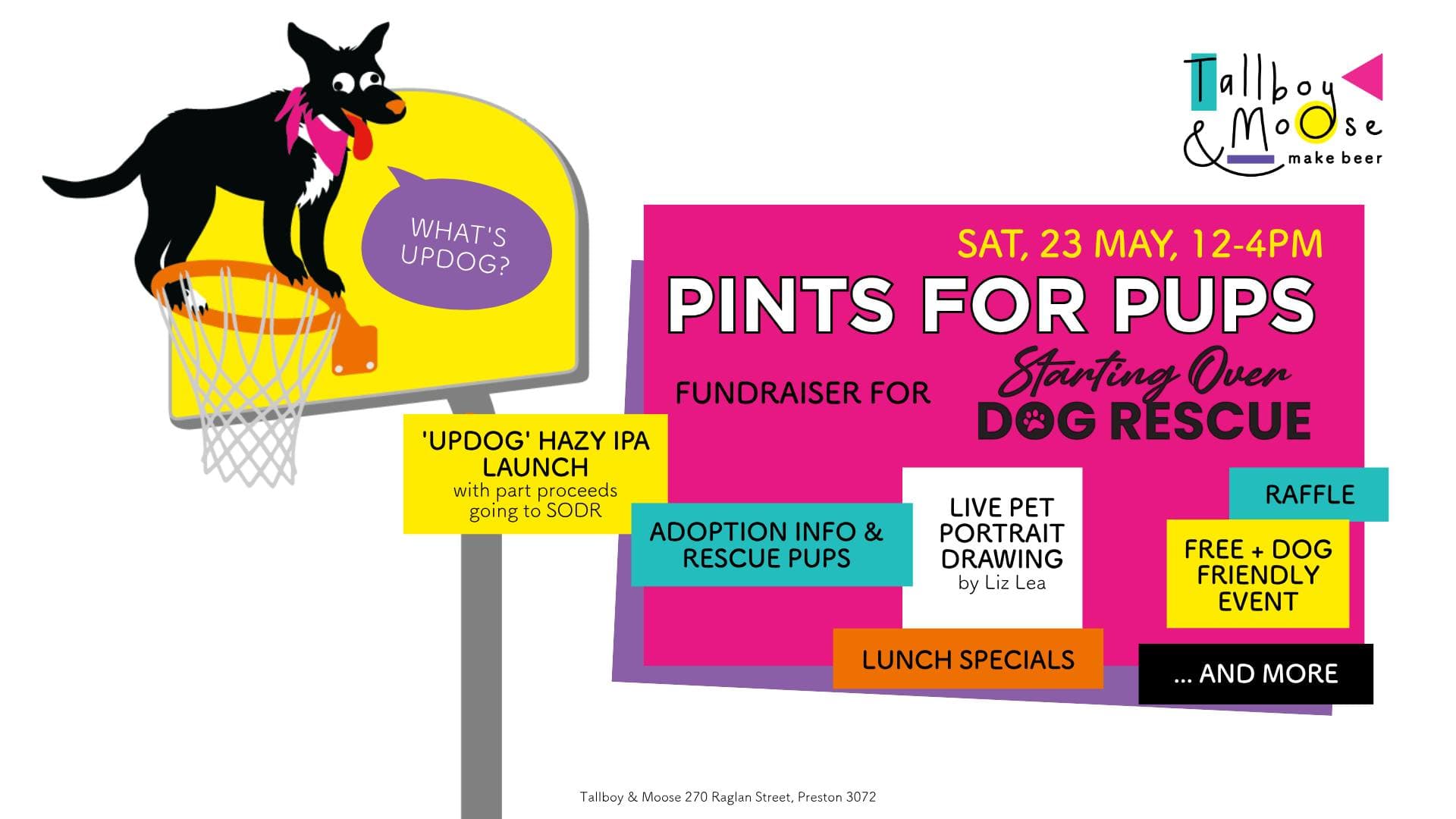Pints for Pups | Fundraiser & Beer Launch at the Brewery