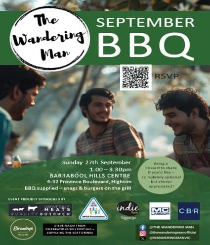 The Wandering Man September Monthly BBQ