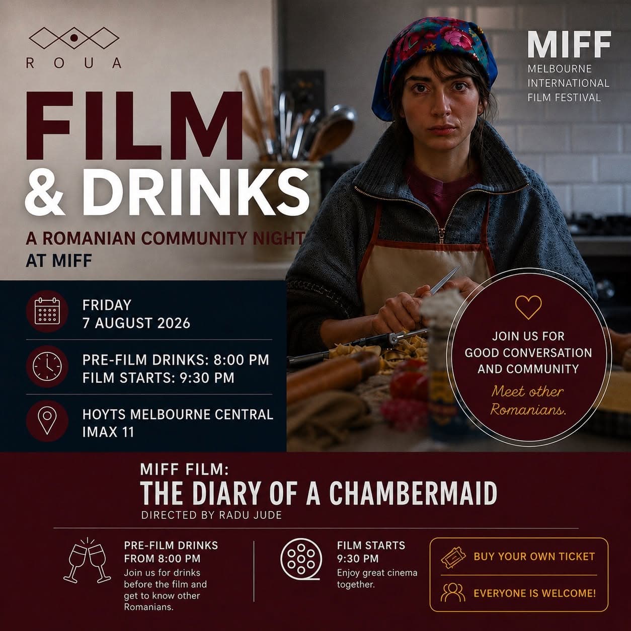 MIFF Film & Drinks: the Diary of a Chambermaid