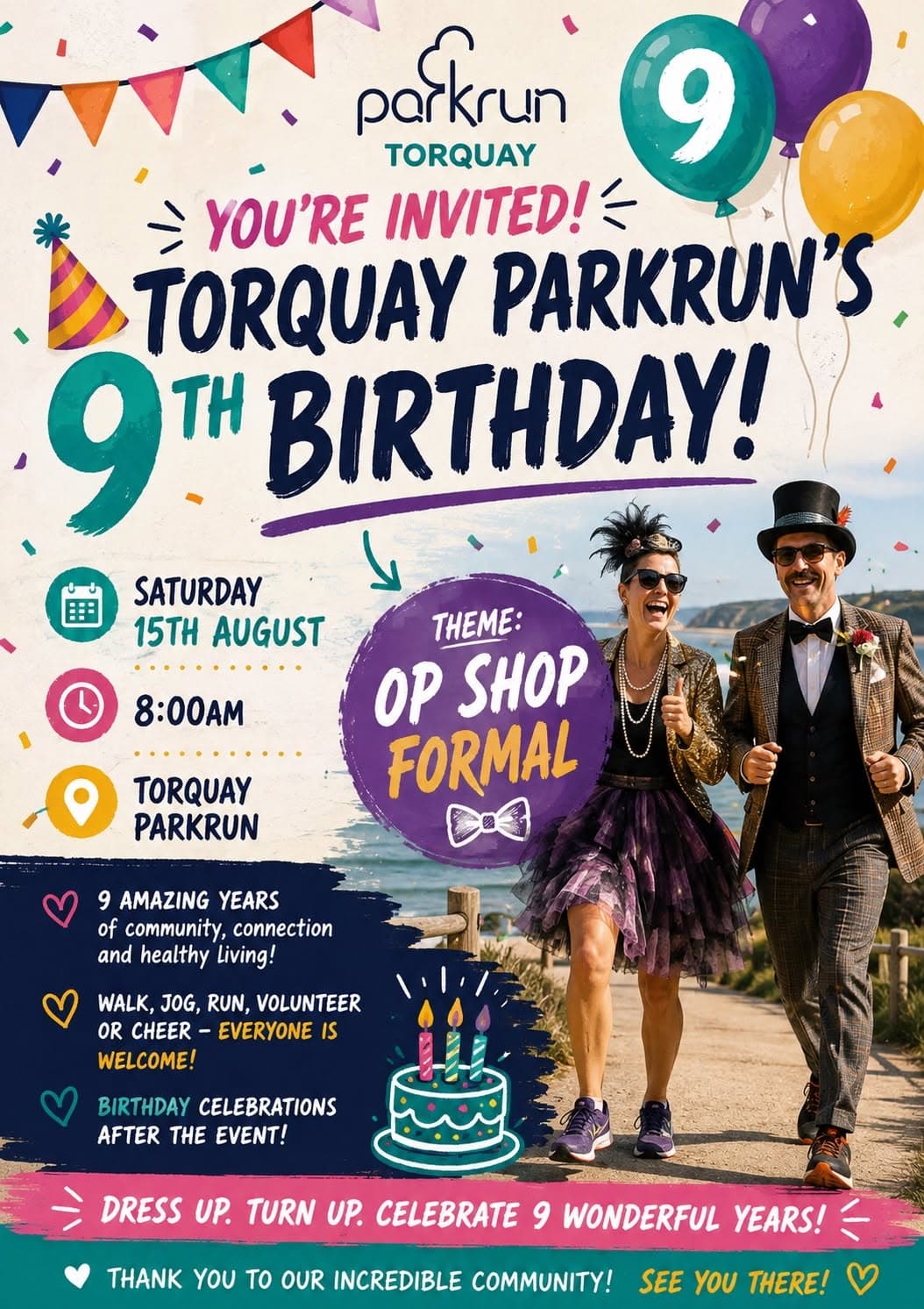 Torquay parkrun turns 9!!