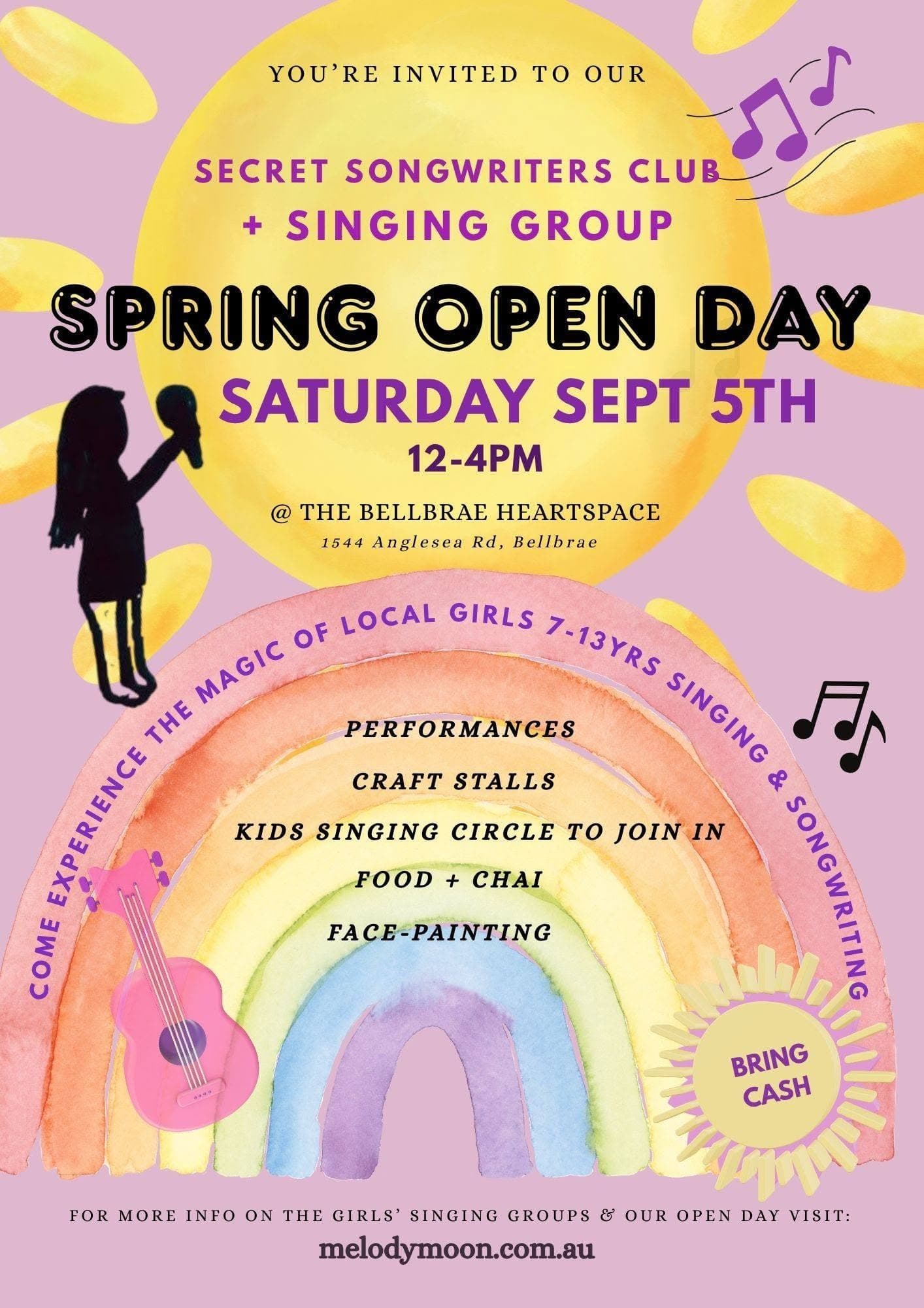 Spring Open Day- local girls singing group & Secret Songwriters Club